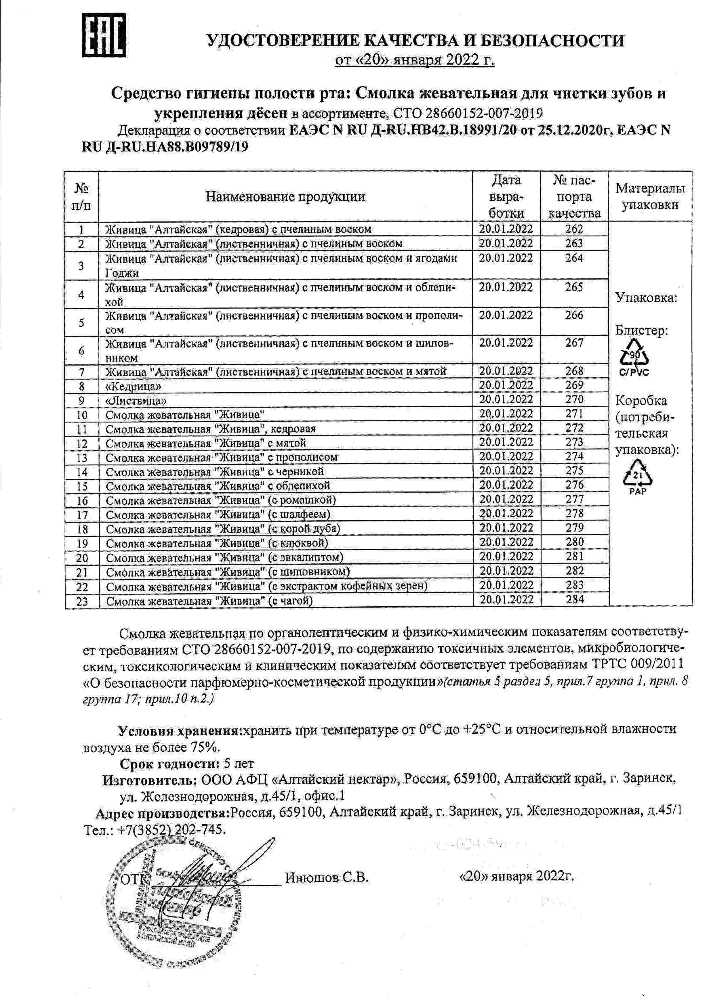 Паспорт №012022